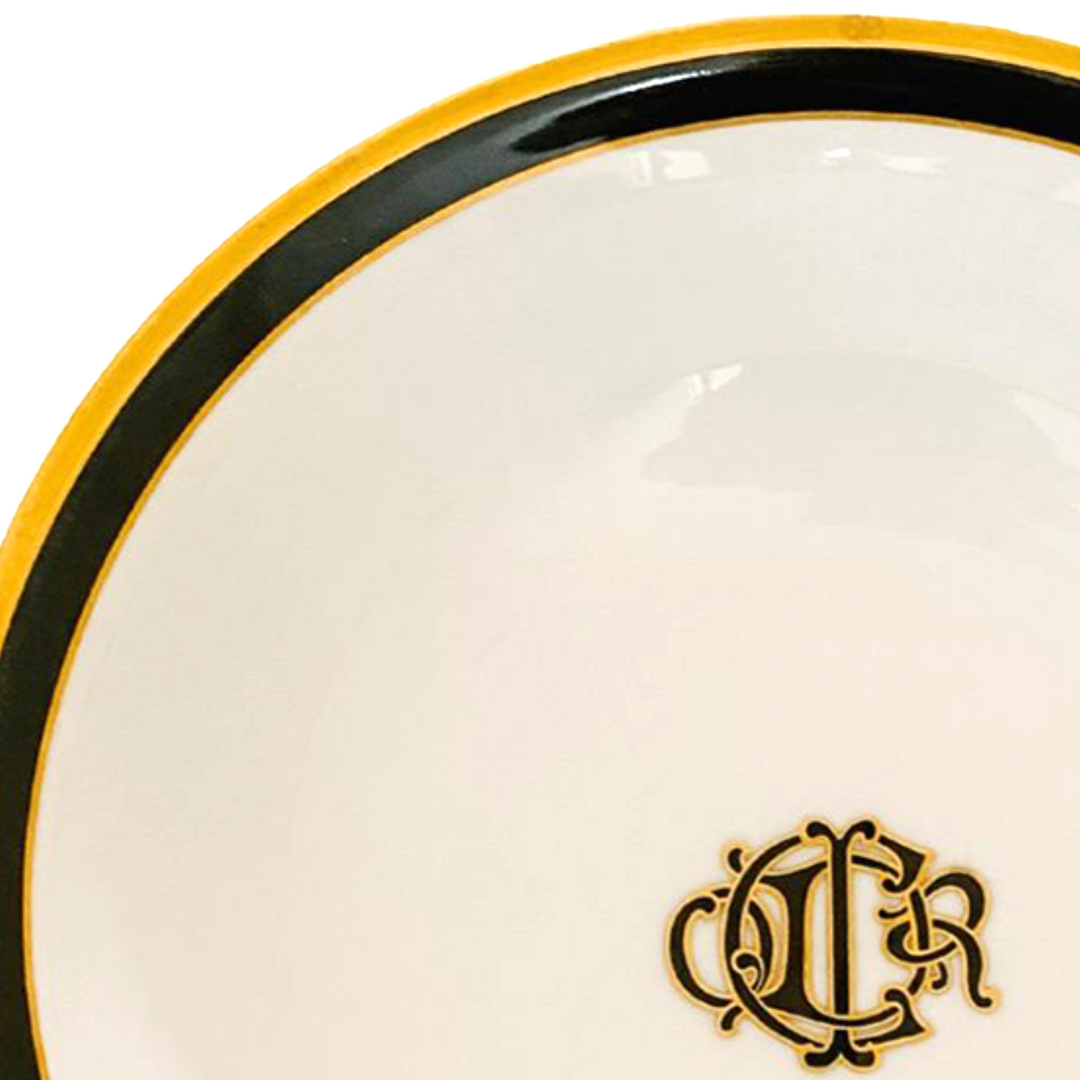 Vintage 1990 Christian Dior Black Monogram Vegetable Bowl