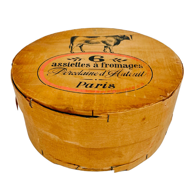 Vintage French Cheese Plates Porcelain D'Auteuil