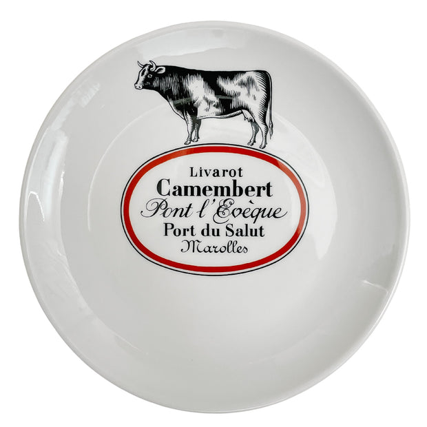 Vintage French Cheese Plates Porcelain D'Auteuil