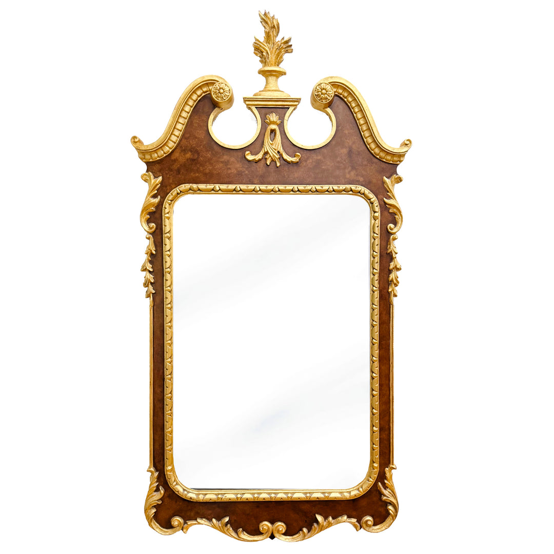 Vintage Italian Georgian Style Parcel Gilt Wall Mirrors