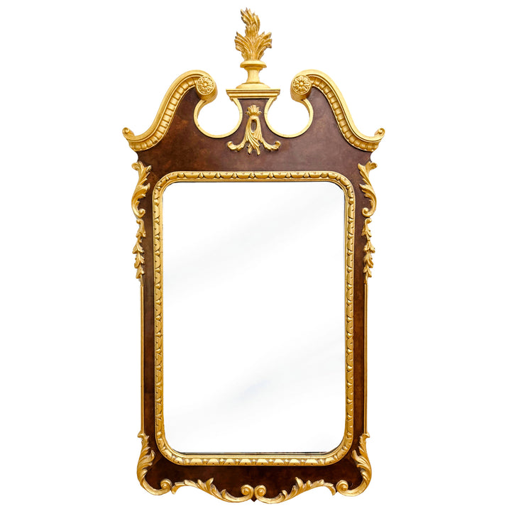 Vintage Italian Georgian Style Parcel Gilt Wall Mirrors