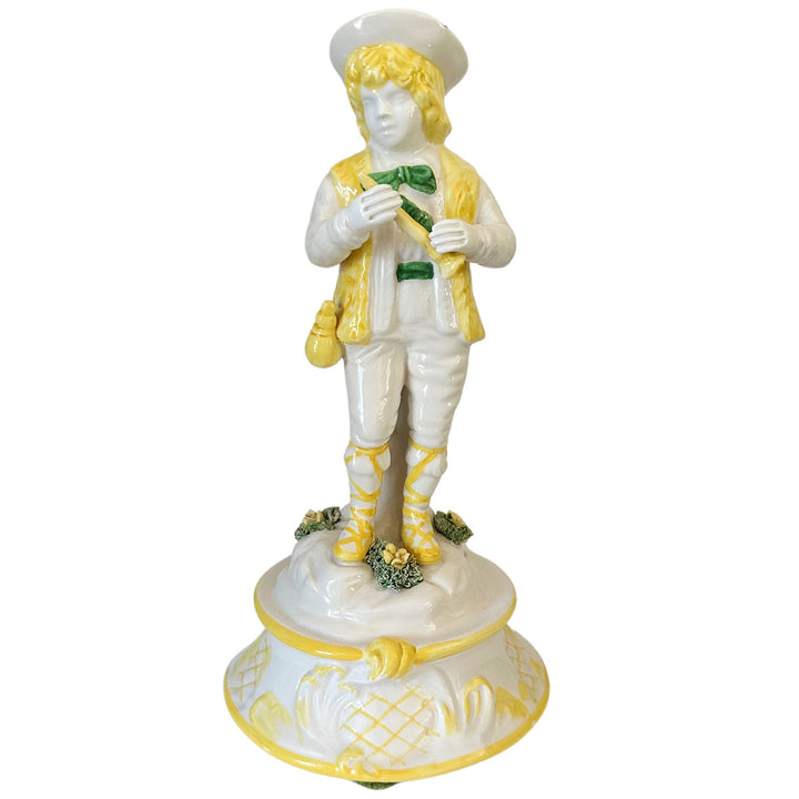 Vintage Italian Peasant Boy with Flute Figurine by Meiselman