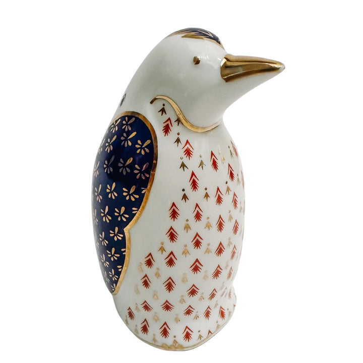 Vintage Japanese Imari Porcelain Penguin Paperweight