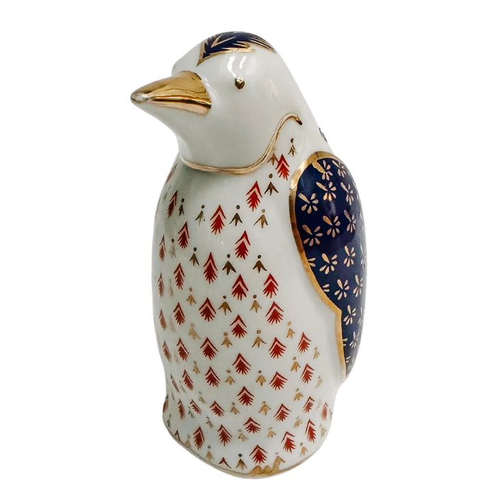 Vintage Japanese Imari Porcelain Penguin Paperweight