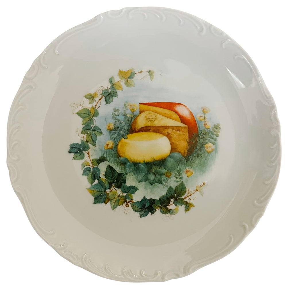 Mid-Century Bavarian Porcelain Cheese Plates by Johann Seltmann Vohenstrauss