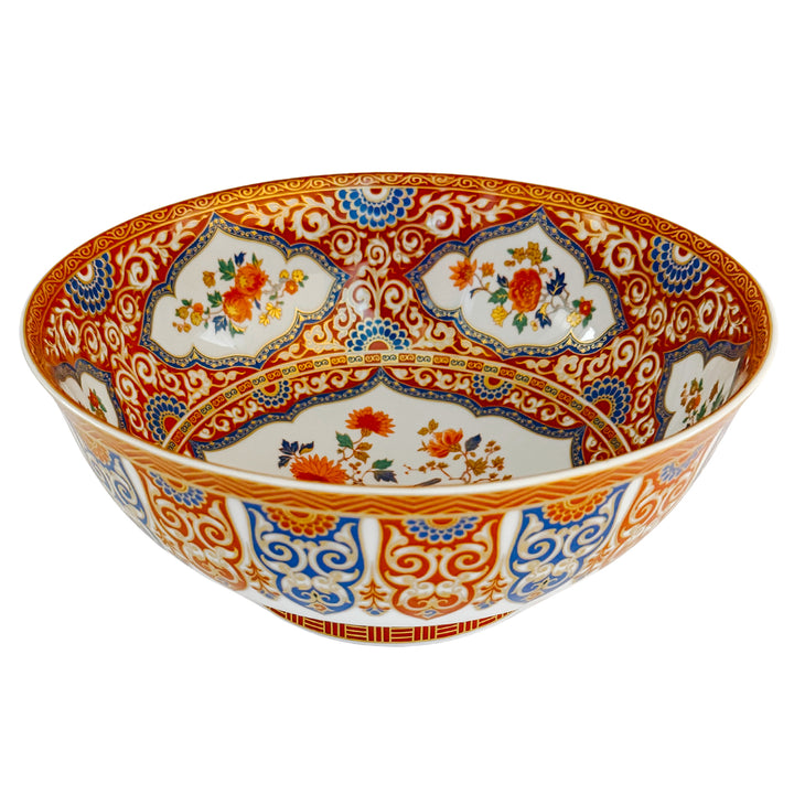 Vintage Kaiser Germany "Ming" Imari Style Porcelain Centerpiece Bowl