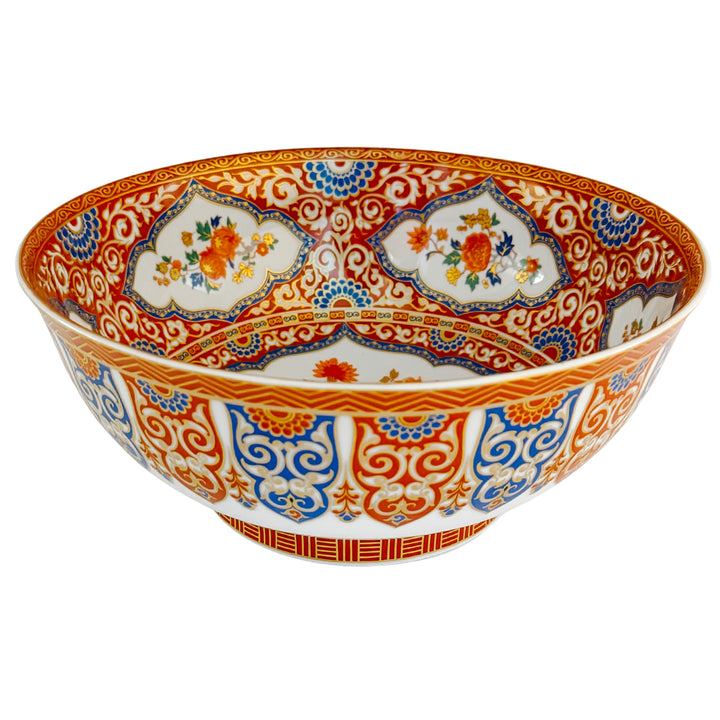 Vintage Kaiser Germany "Ming" Imari Style Porcelain Centerpiece Bowl