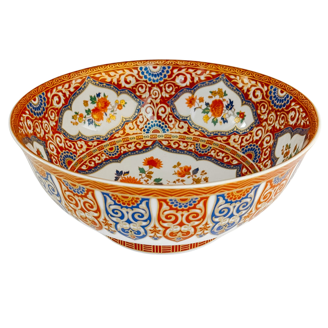 Vintage Kaiser Germany "Ming" Imari Style Porcelain Centerpiece Bowl