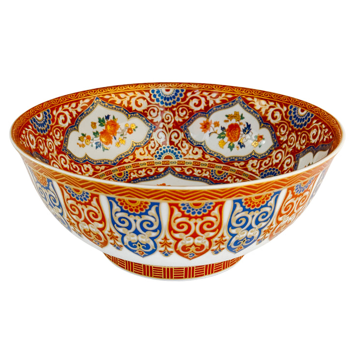 Vintage Kaiser Germany "Ming" Imari Style Porcelain Centerpiece Bowl