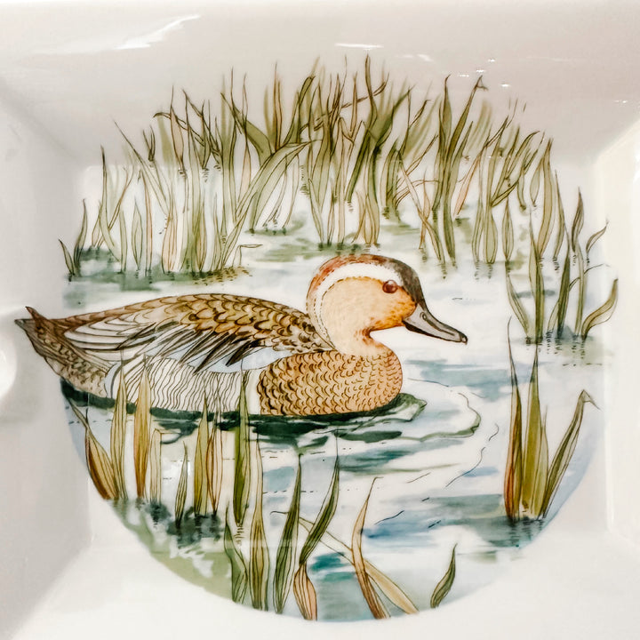 Vintage Limoges French Porcelain Duck Ashtray by Porcelaines Ternet