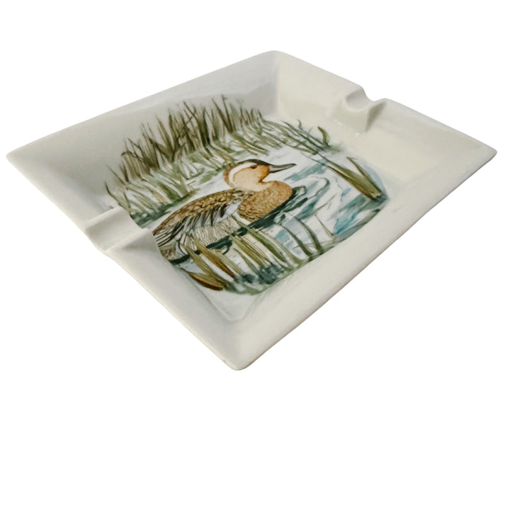 Vintage Limoges French Porcelain Duck Ashtray by Porcelaines Ternet