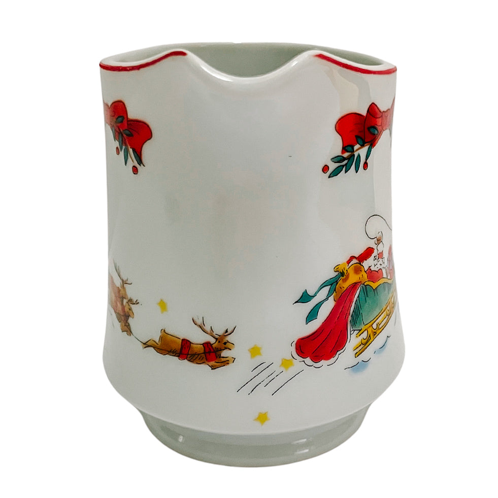 Vintage Macy's Santa Sleigh Coffee Set