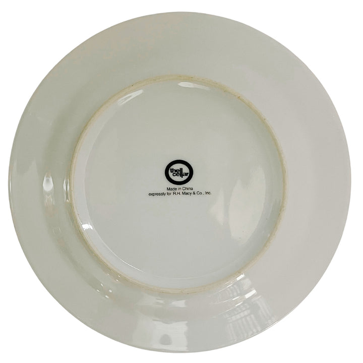 Vintage Macy's Santa  Sleigh Salad Plates, Set of 6