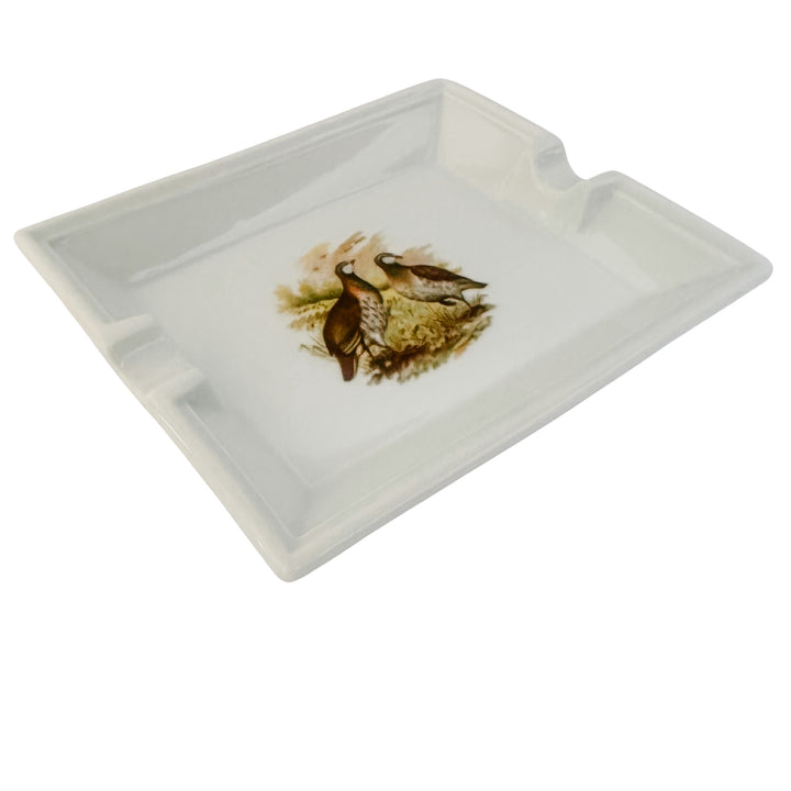 Vintage Porcelaine Des Brémailles French Partridge Ashtray