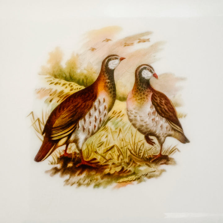 Vintage Porcelaine Des Brémailles French Partridge Ashtray
