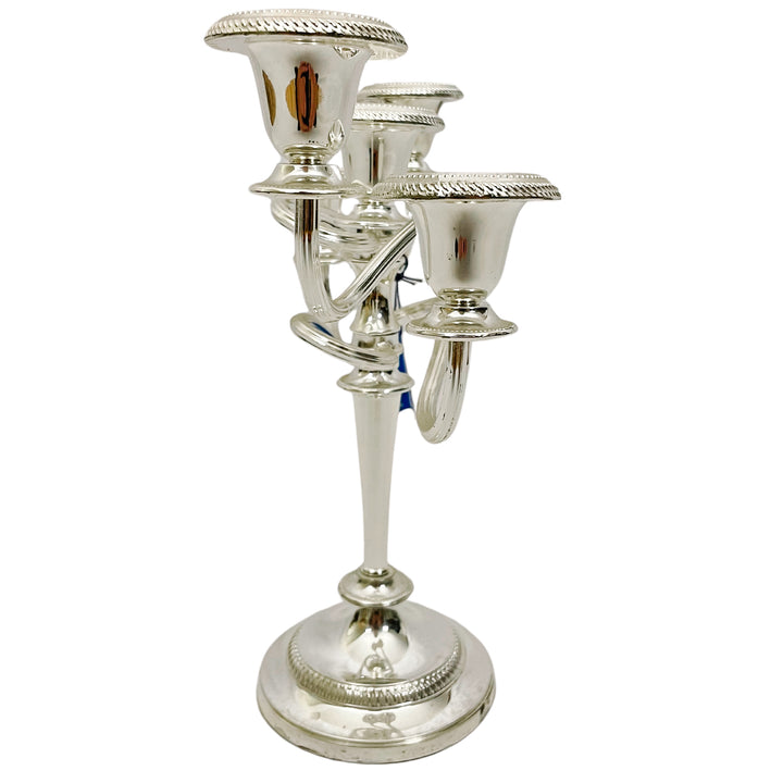 Vintage Silverplate Five Twisted Arm Candelabra