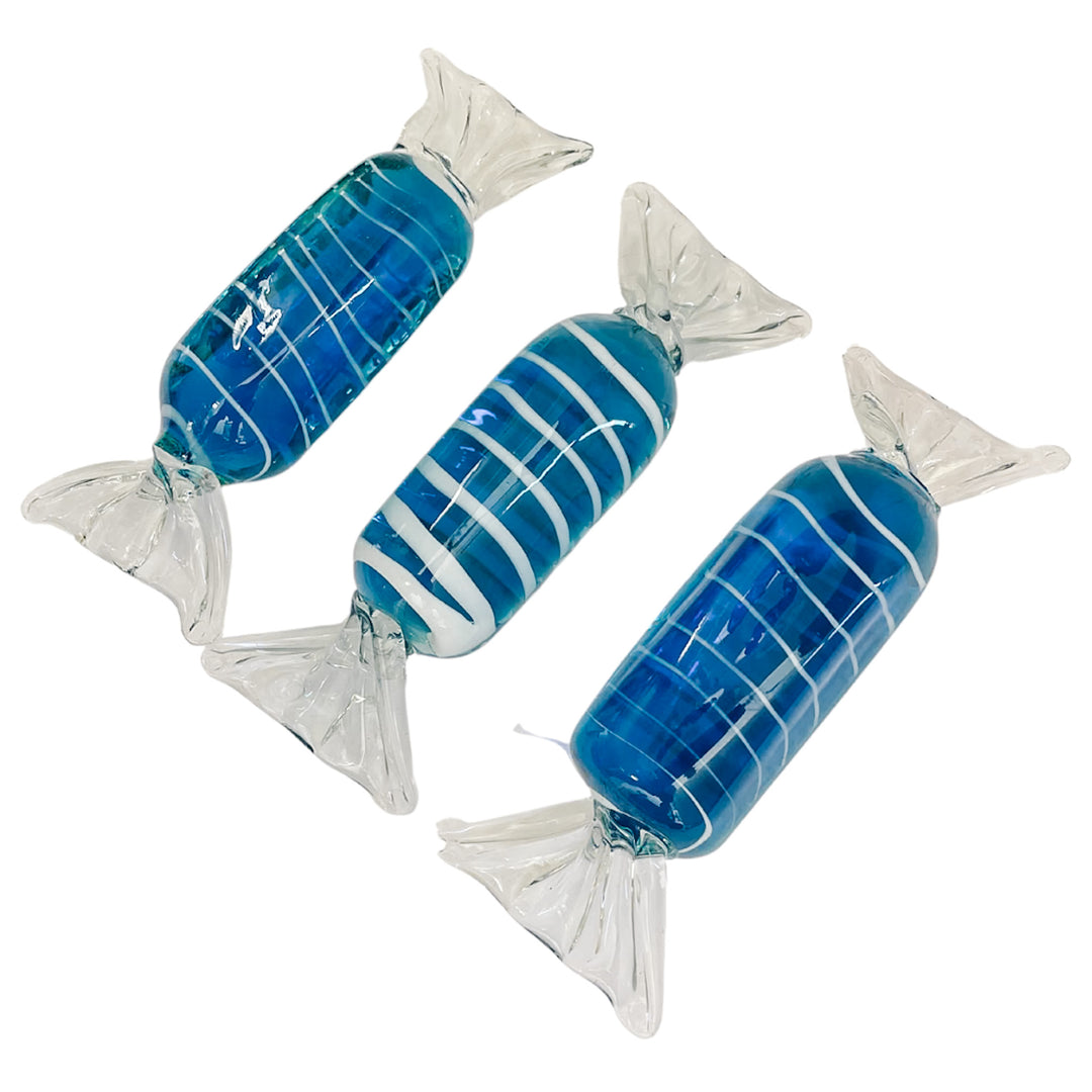 Vintage Extra Large Blue Murano Glass Candies