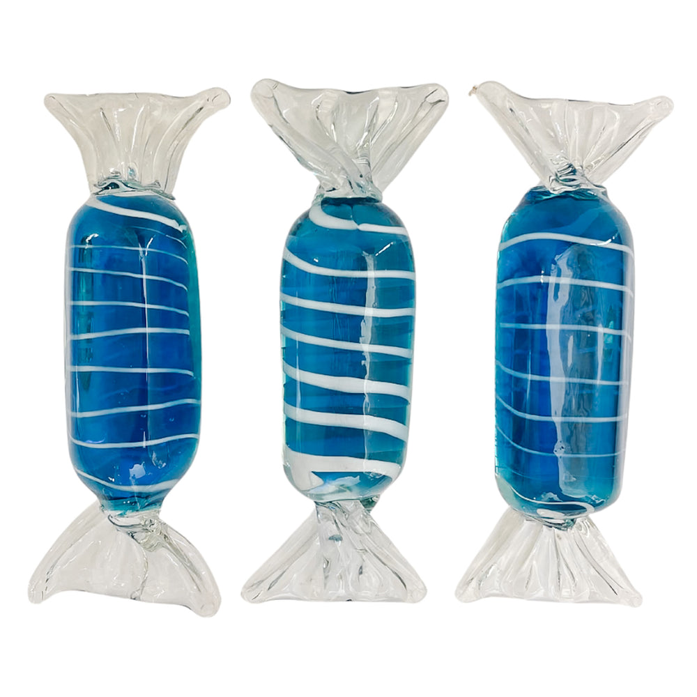 Vintage Extra Large Blue Murano Glass Candies