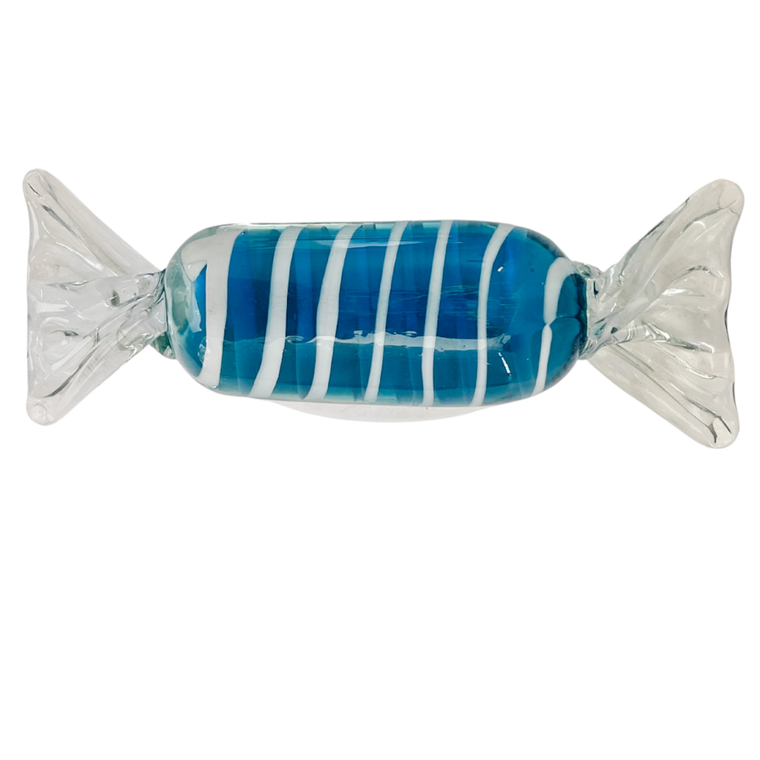 Vintage Extra Large Blue Murano Glass Candies