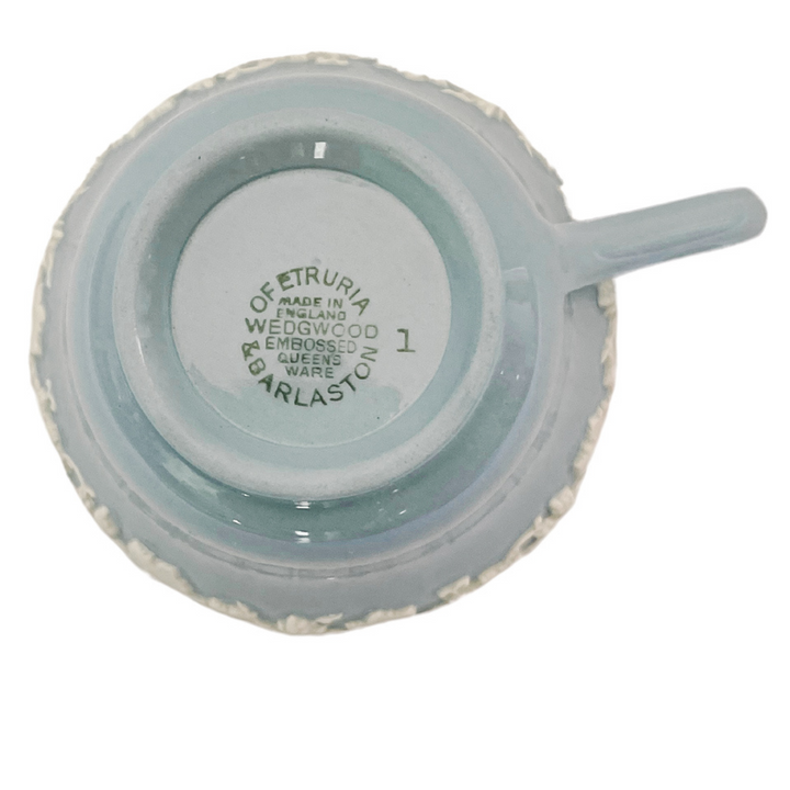 Wedgwood Cream Color on Lavender Tea Cups With Saucers