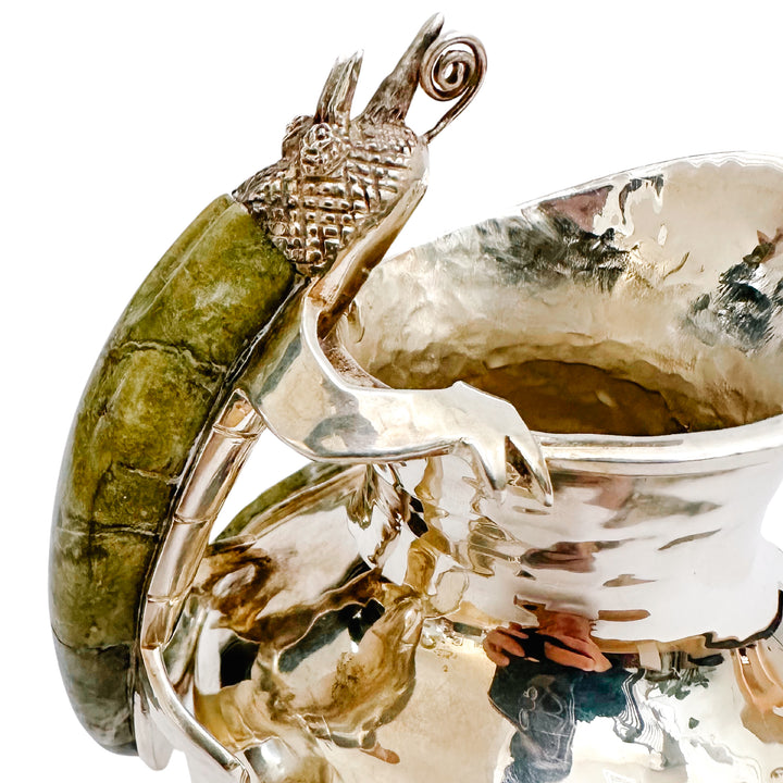 Wolmar Castillo Silver Plate Pitcher With Stone-Inlaid Lizard Handle