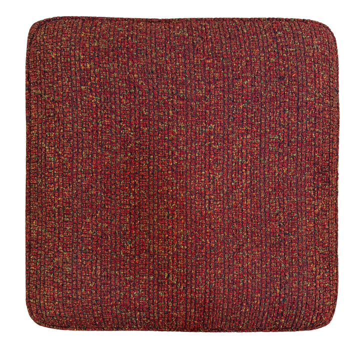 X-Frame English Regency Upholstered Ottomans With Carved Rosettes and Nailhead Trim