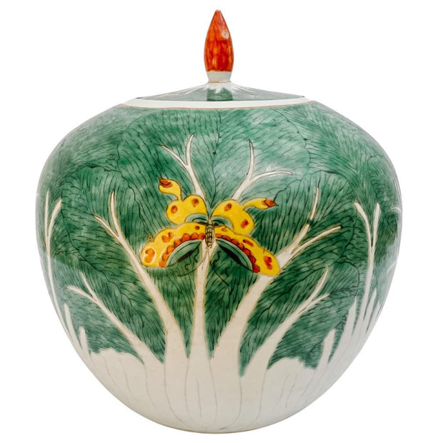 Antique Chinese Cabbage Bok Choy Ginger Jar