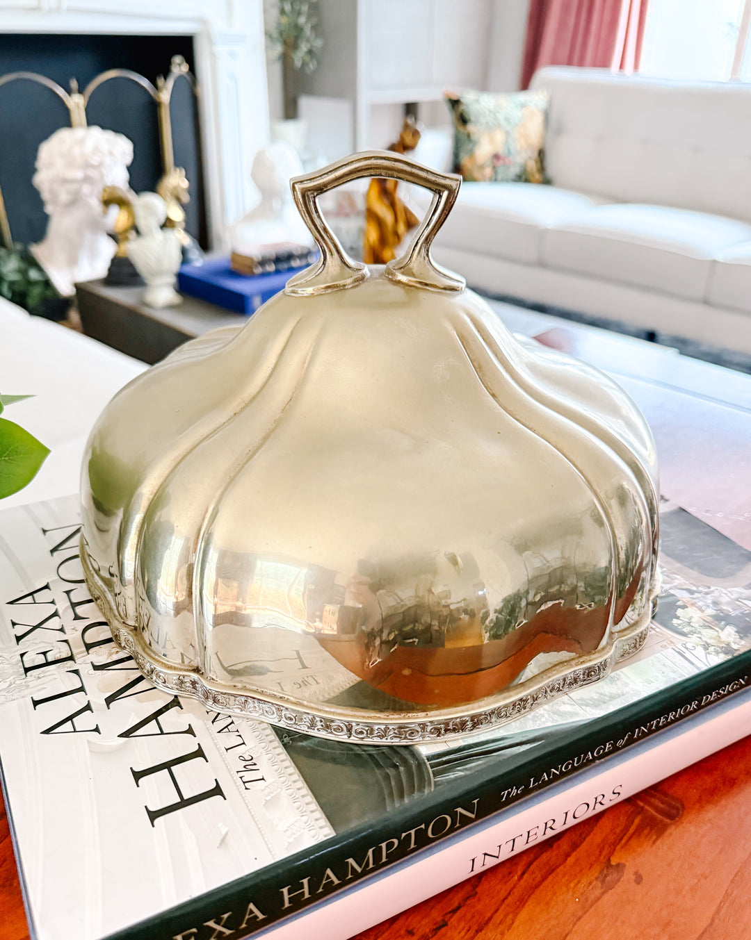 antiques Reed & Barton Silver Soldered Hotel Deshler Food Cloche / Dome