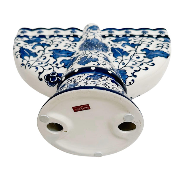 Blue & White Ceramic Hanukkah Menorah
