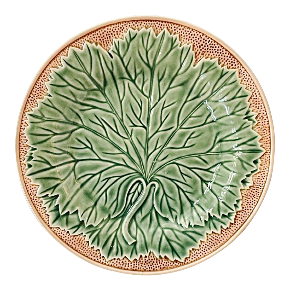 Bordallo Pinheiro  Grape Leaf Dinner Plates