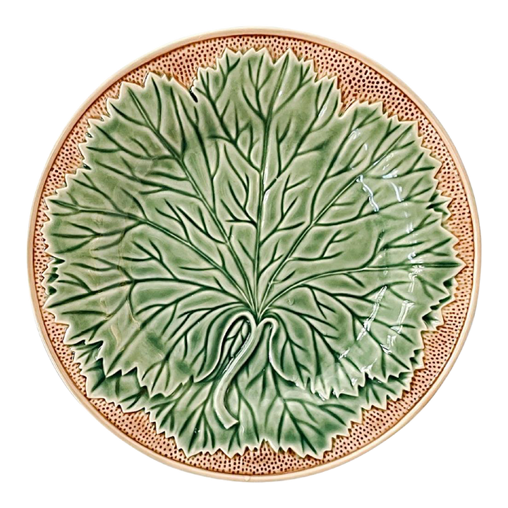 Bordallo Pinheiro  Grape Leaf Dinner Plates