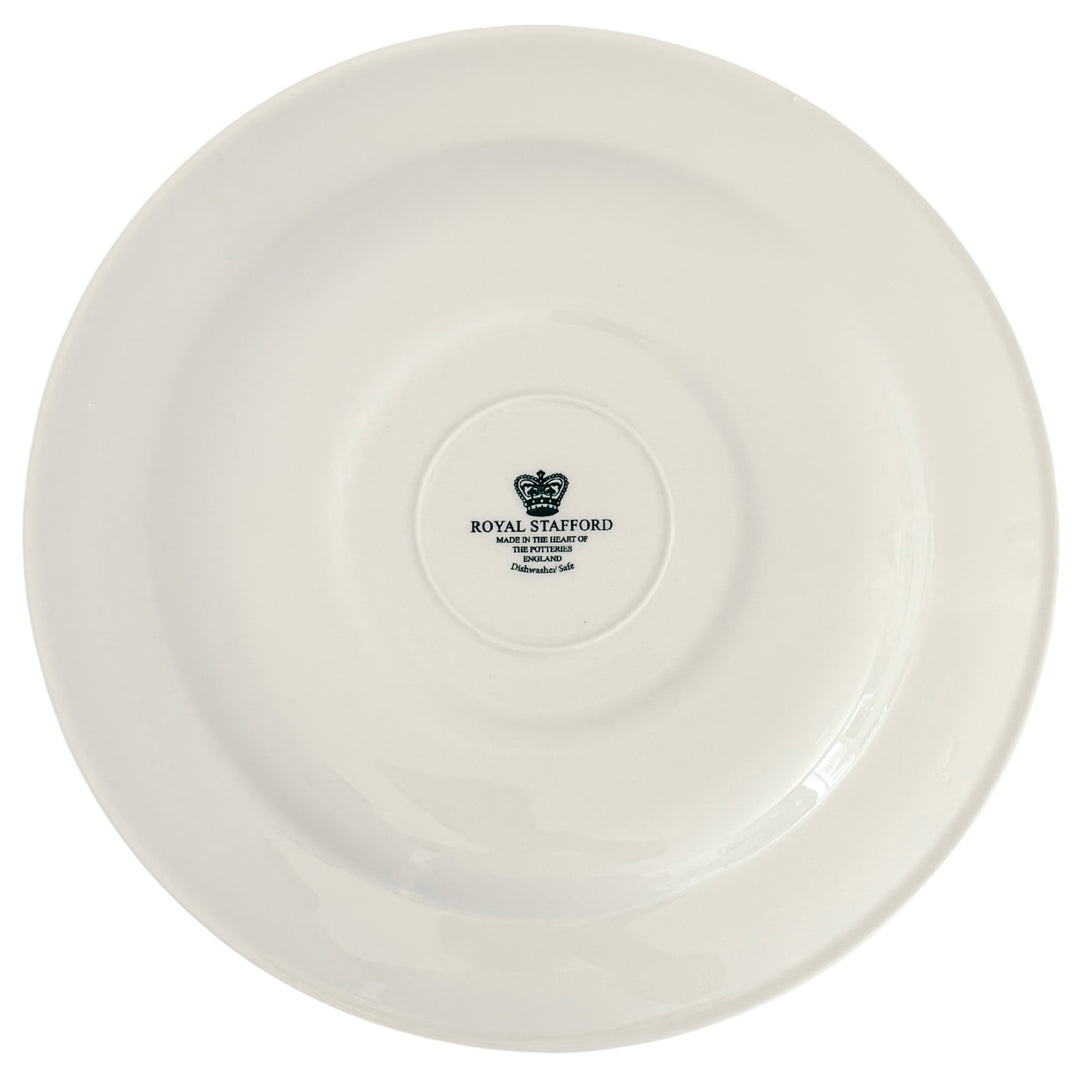 English Blue & White Transferware Turkey Thanksgiving Dinner Plates, Set of 12