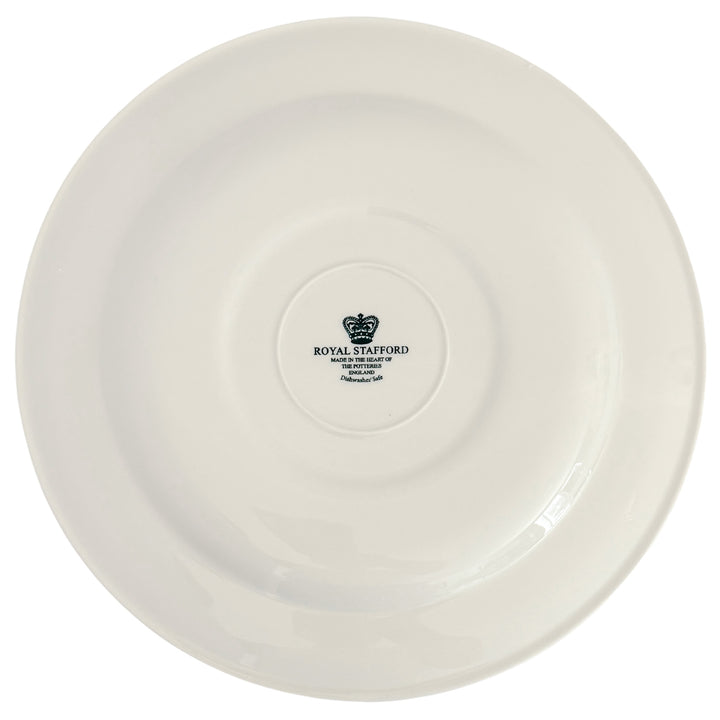 English Blue & White Transferware Turkey Thanksgiving Dinner Plates, Set of 12