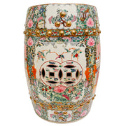 Mid 20th Century Chinese Rose Medallion Garden Stool