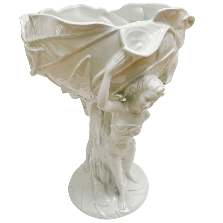 Large Italian Art Nouveau Sculptural Centerpiece Bowl