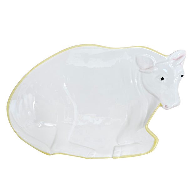 Vintage Italian Cow Shaped Serving Plates
