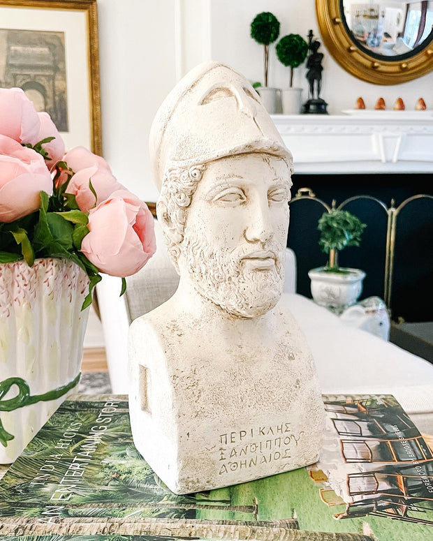 Pericles Plaster Portrait Bust Sculpture
