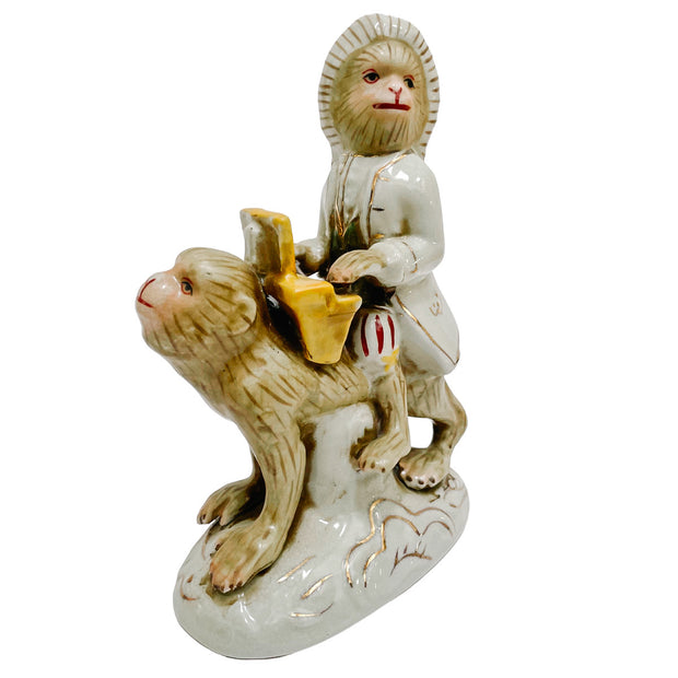 Pair Of Meissen Style Orchestra Monkeys