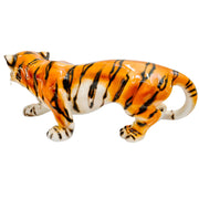 Italian Glazed Ceramic Tiger Statue