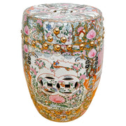 Mid 20th Century Chinese Rose Medallion Garden Stool