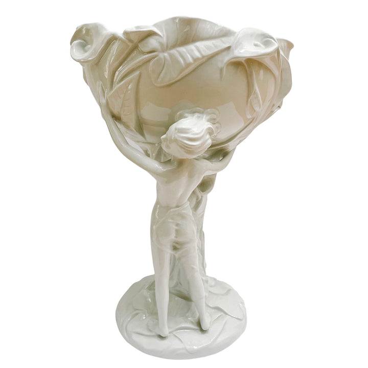 Large Italian Art Nouveau Sculptural Centerpiece Bowl