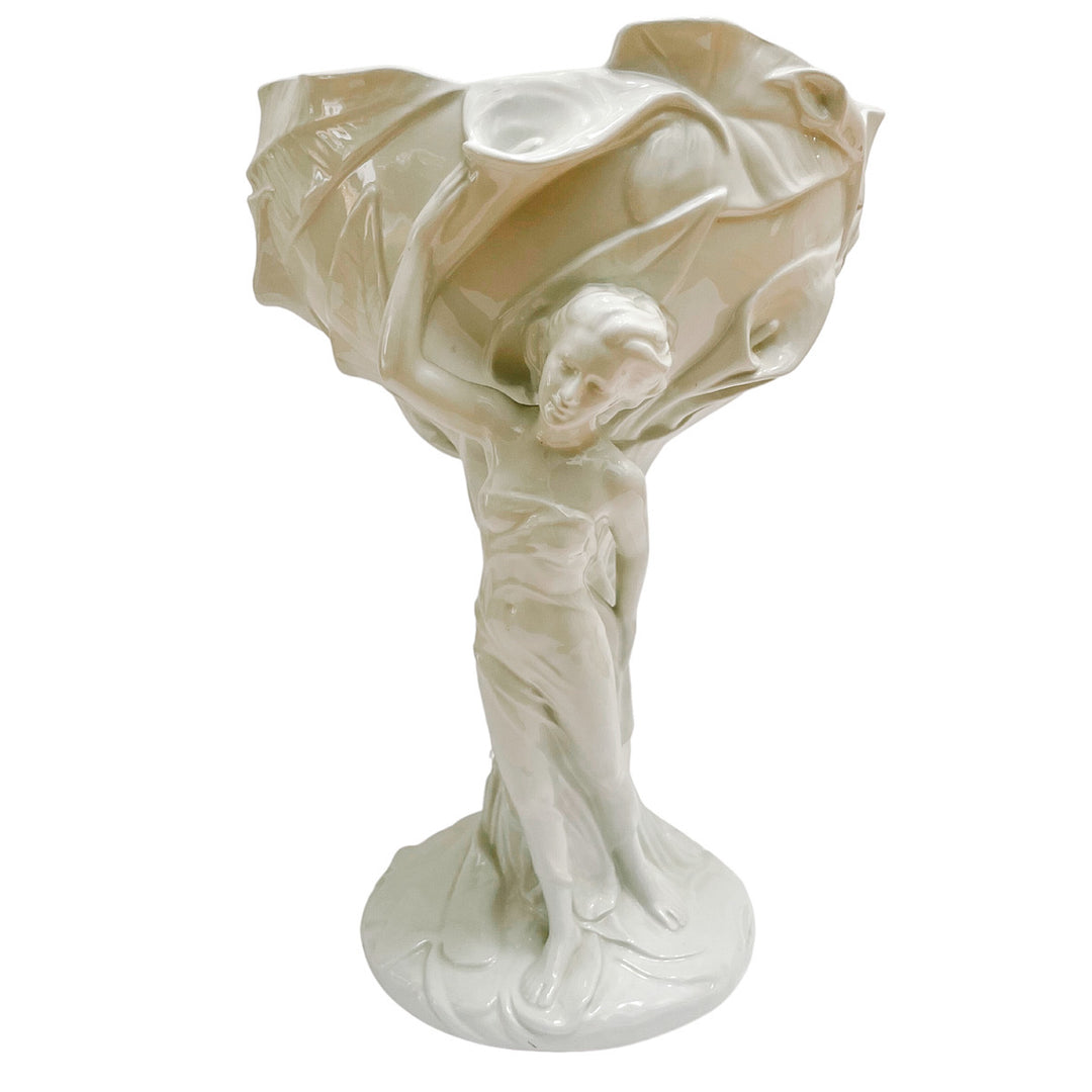 Large Italian Art Nouveau Sculptural Centerpiece Bowl