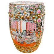 Mid 20th Century Chinese Rose Medallion Garden Stool