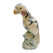 Chinoiserie Famille Rose Pink Peach Perched Parrot
