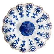 Ceramic Blue & White Decorative PumpkinLarge Chinoiserie Blue & White Decorative Pumpkin