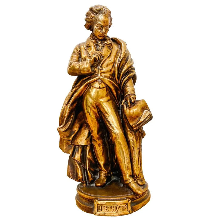 Large 22" Gilt Plaster Beethoven Baroque Sculpture