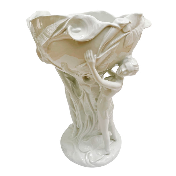 Large Italian Art Nouveau Sculptural Centerpiece Bowl