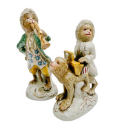 Pair Of Meissen Style Orchestra Monkeys