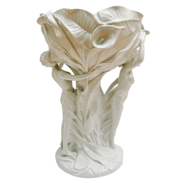 Large Italian Art Nouveau Sculptural Centerpiece Bowl