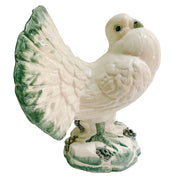 Pair Of Italian Porcelain Fantail Pigeons